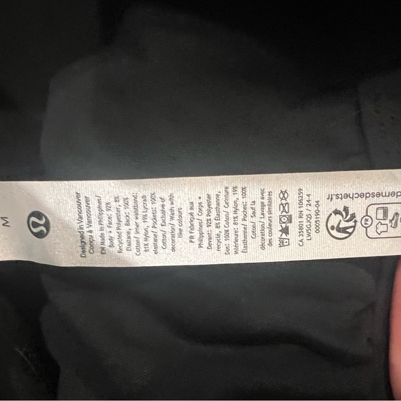 2 Piece Set -Lululemon Scuba Funnel-Neck Half Zip + Straight Leg Pant 7/8 Velvet - Picture 10 of 11